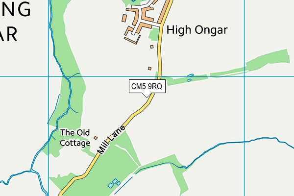 CM5 9RQ map - OS VectorMap District (Ordnance Survey) CM5 9RQ map - OS VectorMap District (Ordnance Survey)