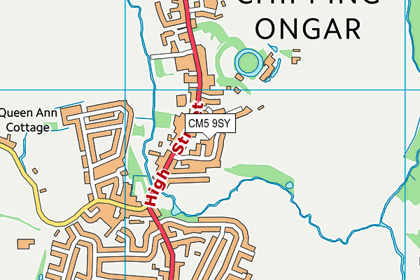CM5 9SY map - OS VectorMap District (Ordnance Survey) CM5 9SY map - OS VectorMap District (Ordnance Survey)
