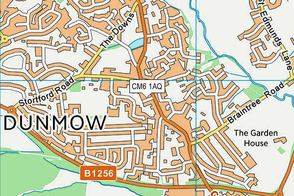 CM6 1AQ map - OS VectorMap District (Ordnance Survey) CM6 1AQ map - OS VectorMap District (Ordnance Survey)