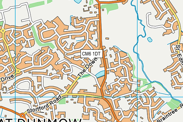 CM6 1DT map - OS VectorMap District (Ordnance Survey) CM6 1DT map - OS VectorMap District (Ordnance Survey)