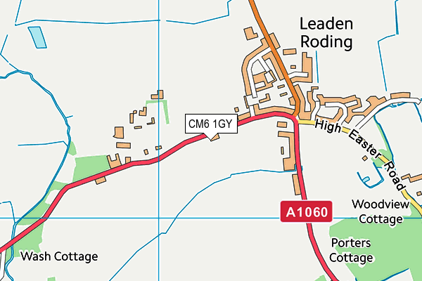 CM6 1GY map - OS VectorMap District (Ordnance Survey) CM6 1GY map - OS VectorMap District (Ordnance Survey)