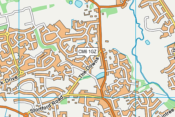 CM6 1GZ map - OS VectorMap District (Ordnance Survey) CM6 1GZ map - OS VectorMap District (Ordnance Survey)