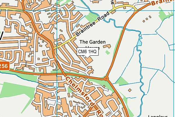 CM6 1HQ map - OS VectorMap District (Ordnance Survey) CM6 1HQ map - OS VectorMap District (Ordnance Survey)