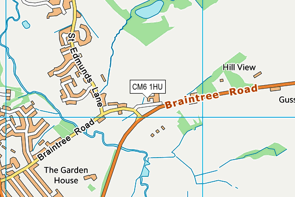 CM6 1HU map - OS VectorMap District (Ordnance Survey) CM6 1HU map - OS VectorMap District (Ordnance Survey)