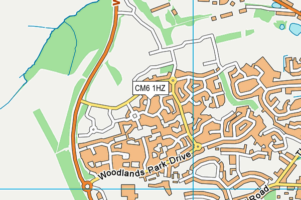 CM6 1HZ map - OS VectorMap District (Ordnance Survey) CM6 1HZ map - OS VectorMap District (Ordnance Survey)