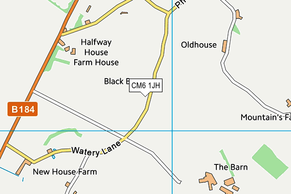 CM6 1JH map - OS VectorMap District (Ordnance Survey) CM6 1JH map - OS VectorMap District (Ordnance Survey)