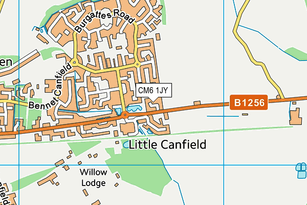 CM6 1JY map - OS VectorMap District (Ordnance Survey) CM6 1JY map - OS VectorMap District (Ordnance Survey)