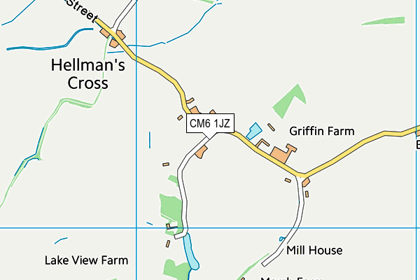 CM6 1JZ map - OS VectorMap District (Ordnance Survey) CM6 1JZ map - OS VectorMap District (Ordnance Survey)