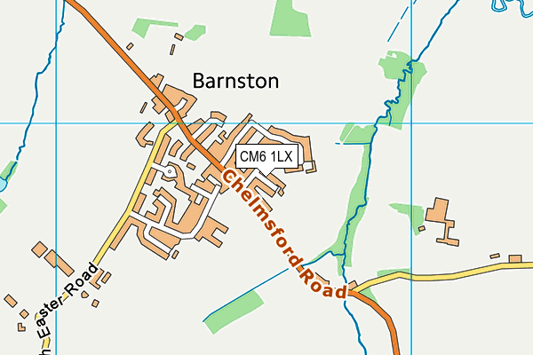 CM6 1LX map - OS VectorMap District (Ordnance Survey) CM6 1LX map - OS VectorMap District (Ordnance Survey)