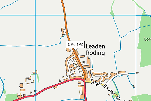 CM6 1PZ map - OS VectorMap District (Ordnance Survey) CM6 1PZ map - OS VectorMap District (Ordnance Survey)