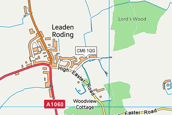 CM6 1QG map - OS VectorMap District (Ordnance Survey) CM6 1QG map - OS VectorMap District (Ordnance Survey)