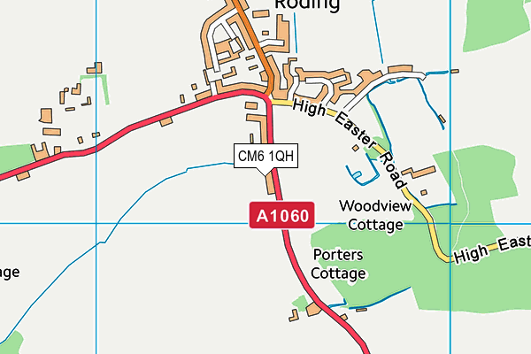 CM6 1QH map - OS VectorMap District (Ordnance Survey) CM6 1QH map - OS VectorMap District (Ordnance Survey)
