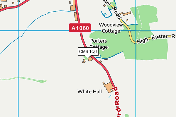 CM6 1QJ map - OS VectorMap District (Ordnance Survey) CM6 1QJ map - OS VectorMap District (Ordnance Survey)