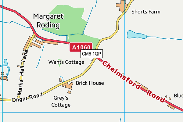 CM6 1QP map - OS VectorMap District (Ordnance Survey) CM6 1QP map - OS VectorMap District (Ordnance Survey)