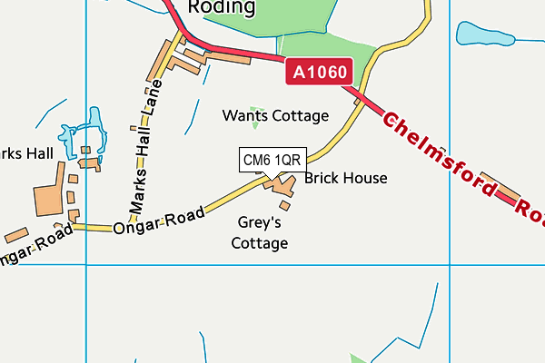 CM6 1QR map - OS VectorMap District (Ordnance Survey) CM6 1QR map - OS VectorMap District (Ordnance Survey)
