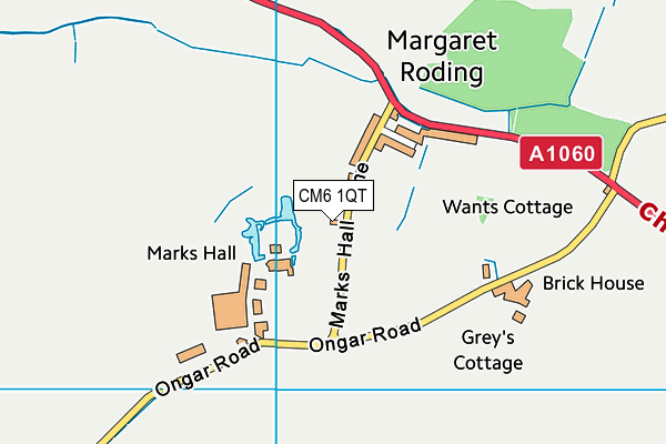 CM6 1QT map - OS VectorMap District (Ordnance Survey) CM6 1QT map - OS VectorMap District (Ordnance Survey)