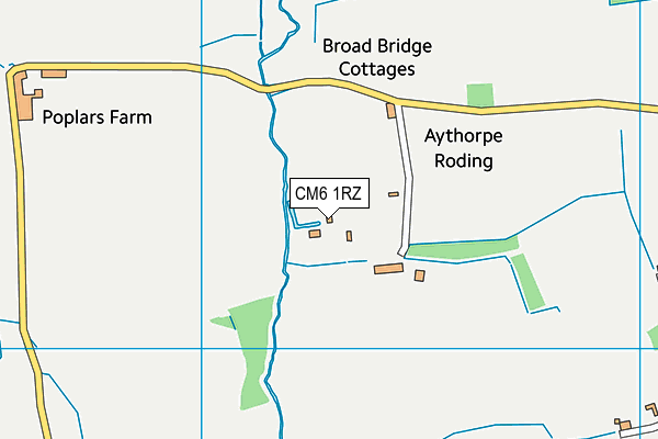CM6 1RZ map - OS VectorMap District (Ordnance Survey) CM6 1RZ map - OS VectorMap District (Ordnance Survey)