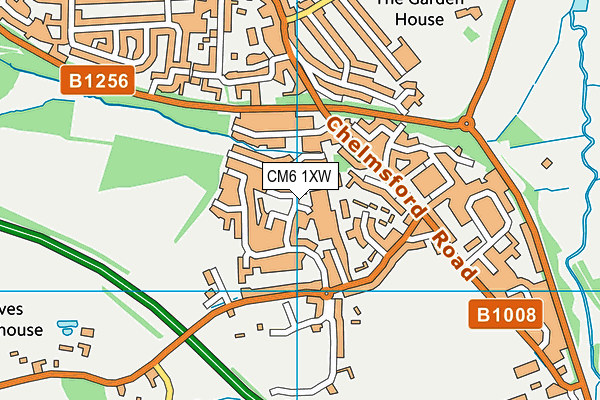 CM6 1XW map - OS VectorMap District (Ordnance Survey) CM6 1XW map - OS VectorMap District (Ordnance Survey)