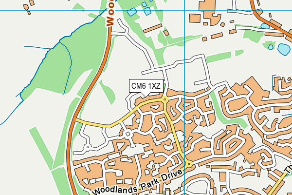 CM6 1XZ map - OS VectorMap District (Ordnance Survey) CM6 1XZ map - OS VectorMap District (Ordnance Survey)