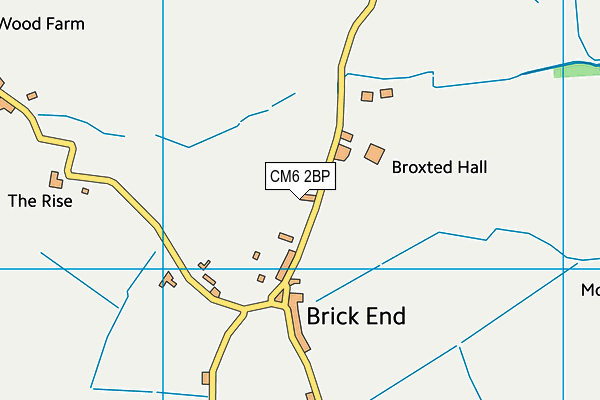 CM6 2BP map - OS VectorMap District (Ordnance Survey) CM6 2BP map - OS VectorMap District (Ordnance Survey)