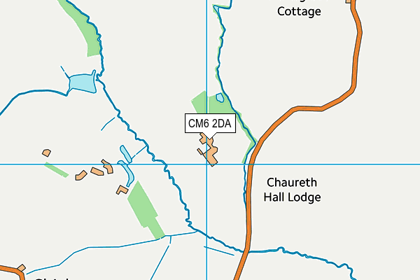 CM6 2DA map - OS VectorMap District (Ordnance Survey) CM6 2DA map - OS VectorMap District (Ordnance Survey)
