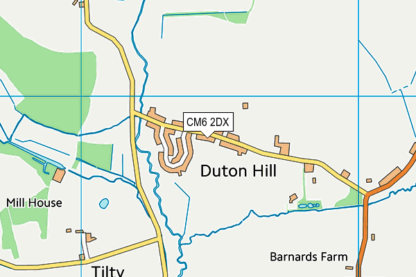 CM6 2DX map - OS VectorMap District (Ordnance Survey) CM6 2DX map - OS VectorMap District (Ordnance Survey)