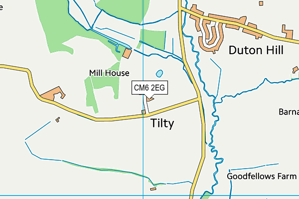 CM6 2EG map - OS VectorMap District (Ordnance Survey) CM6 2EG map - OS VectorMap District (Ordnance Survey)