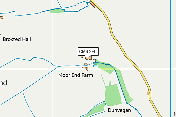 CM6 2EL map - OS VectorMap District (Ordnance Survey) CM6 2EL map - OS VectorMap District (Ordnance Survey)