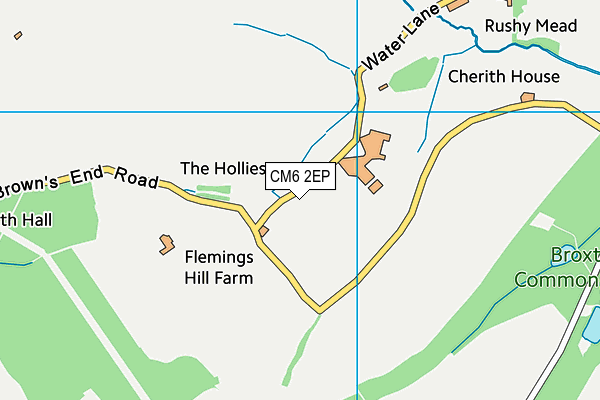 CM6 2EP map - OS VectorMap District (Ordnance Survey) CM6 2EP map - OS VectorMap District (Ordnance Survey)