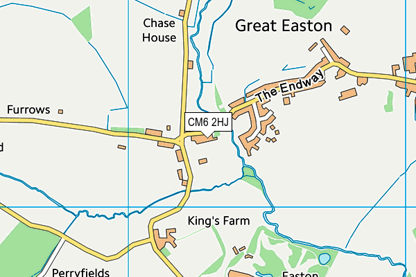 CM6 2HJ map - OS VectorMap District (Ordnance Survey) CM6 2HJ map - OS VectorMap District (Ordnance Survey)
