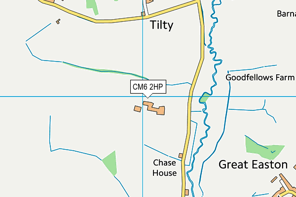 CM6 2HP map - OS VectorMap District (Ordnance Survey) CM6 2HP map - OS VectorMap District (Ordnance Survey)