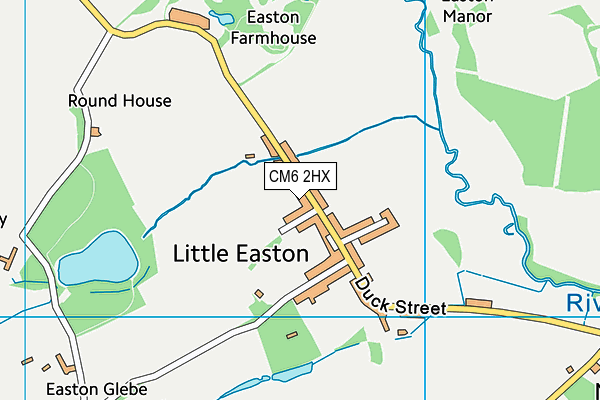 CM6 2HX map - OS VectorMap District (Ordnance Survey) CM6 2HX map - OS VectorMap District (Ordnance Survey)