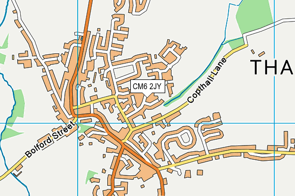 CM6 2JY map - OS VectorMap District (Ordnance Survey) CM6 2JY map - OS VectorMap District (Ordnance Survey)