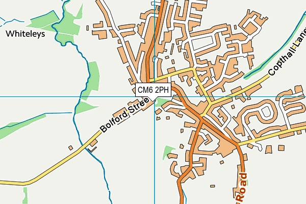 CM6 2PH map - OS VectorMap District (Ordnance Survey) CM6 2PH map - OS VectorMap District (Ordnance Survey)