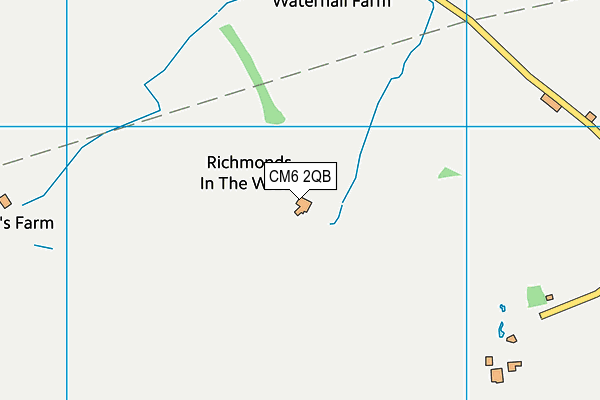 CM6 2QB map - OS VectorMap District (Ordnance Survey) CM6 2QB map - OS VectorMap District (Ordnance Survey)