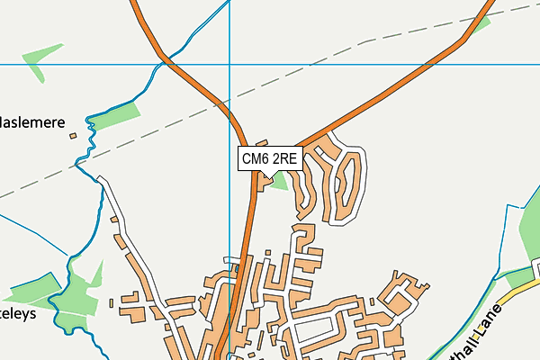 CM6 2RE map - OS VectorMap District (Ordnance Survey) CM6 2RE map - OS VectorMap District (Ordnance Survey)