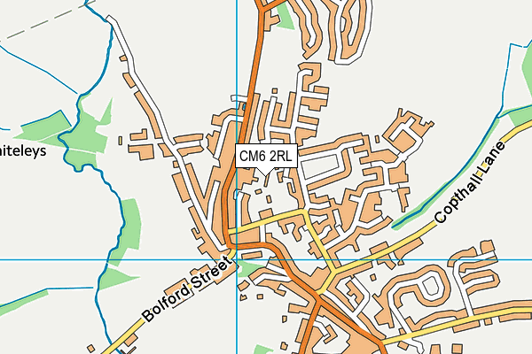 CM6 2RL map - OS VectorMap District (Ordnance Survey) CM6 2RL map - OS VectorMap District (Ordnance Survey)