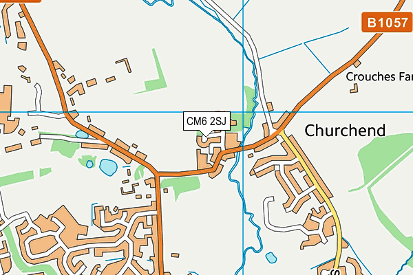CM6 2SJ map - OS VectorMap District (Ordnance Survey) CM6 2SJ map - OS VectorMap District (Ordnance Survey)