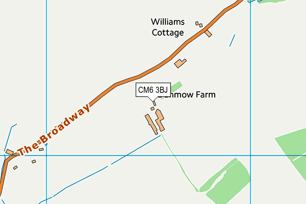 CM6 3BJ map - OS VectorMap District (Ordnance Survey)