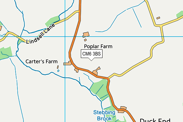 CM6 3BS map - OS VectorMap District (Ordnance Survey) CM6 3BS map - OS VectorMap District (Ordnance Survey)