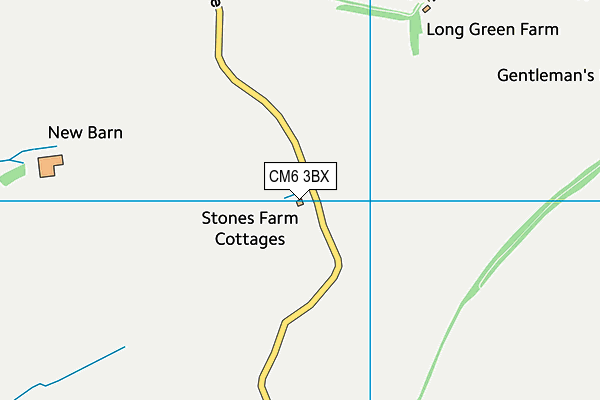 CM6 3BX map - OS VectorMap District (Ordnance Survey) CM6 3BX map - OS VectorMap District (Ordnance Survey)