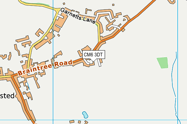 CM6 3DT map - OS VectorMap District (Ordnance Survey) CM6 3DT map - OS VectorMap District (Ordnance Survey)