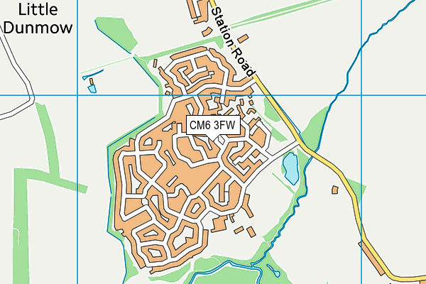 CM6 3FW map - OS VectorMap District (Ordnance Survey) CM6 3FW map - OS VectorMap District (Ordnance Survey)