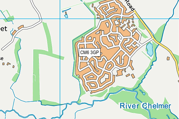 CM6 3GP map - OS VectorMap District (Ordnance Survey) CM6 3GP map - OS VectorMap District (Ordnance Survey)