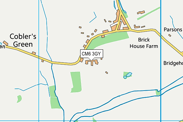 CM6 3GY map - OS VectorMap District (Ordnance Survey) CM6 3GY map - OS VectorMap District (Ordnance Survey)