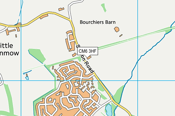 CM6 3HF map - OS VectorMap District (Ordnance Survey) CM6 3HF map - OS VectorMap District (Ordnance Survey)