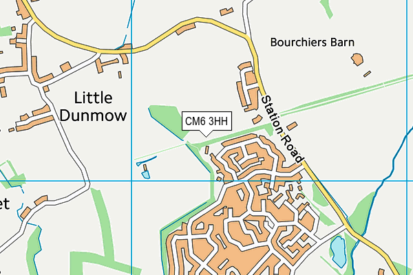 CM6 3HH map - OS VectorMap District (Ordnance Survey) CM6 3HH map - OS VectorMap District (Ordnance Survey)