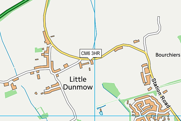 CM6 3HR map - OS VectorMap District (Ordnance Survey) CM6 3HR map - OS VectorMap District (Ordnance Survey)