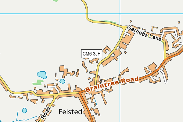 CM6 3JH map - OS VectorMap District (Ordnance Survey) CM6 3JH map - OS VectorMap District (Ordnance Survey)