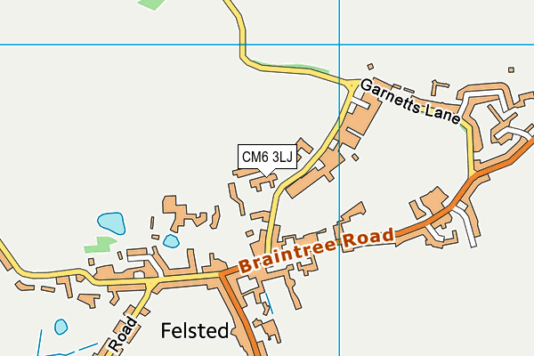 CM6 3LJ map - OS VectorMap District (Ordnance Survey) CM6 3LJ map - OS VectorMap District (Ordnance Survey)